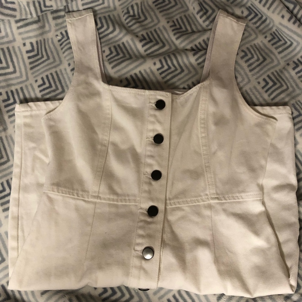 Urban Outfitters White Denim Mini Dress